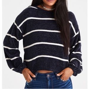American Eagle Chenille Balloon Sleeved Sweater